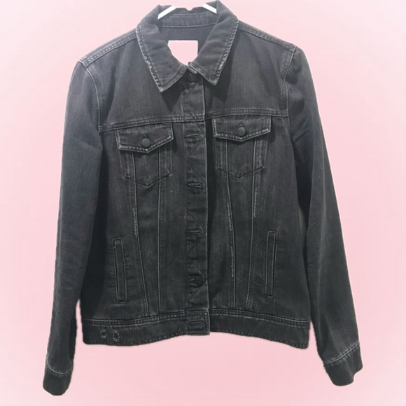 Black Jean Jacket. - Picture 2 of 3